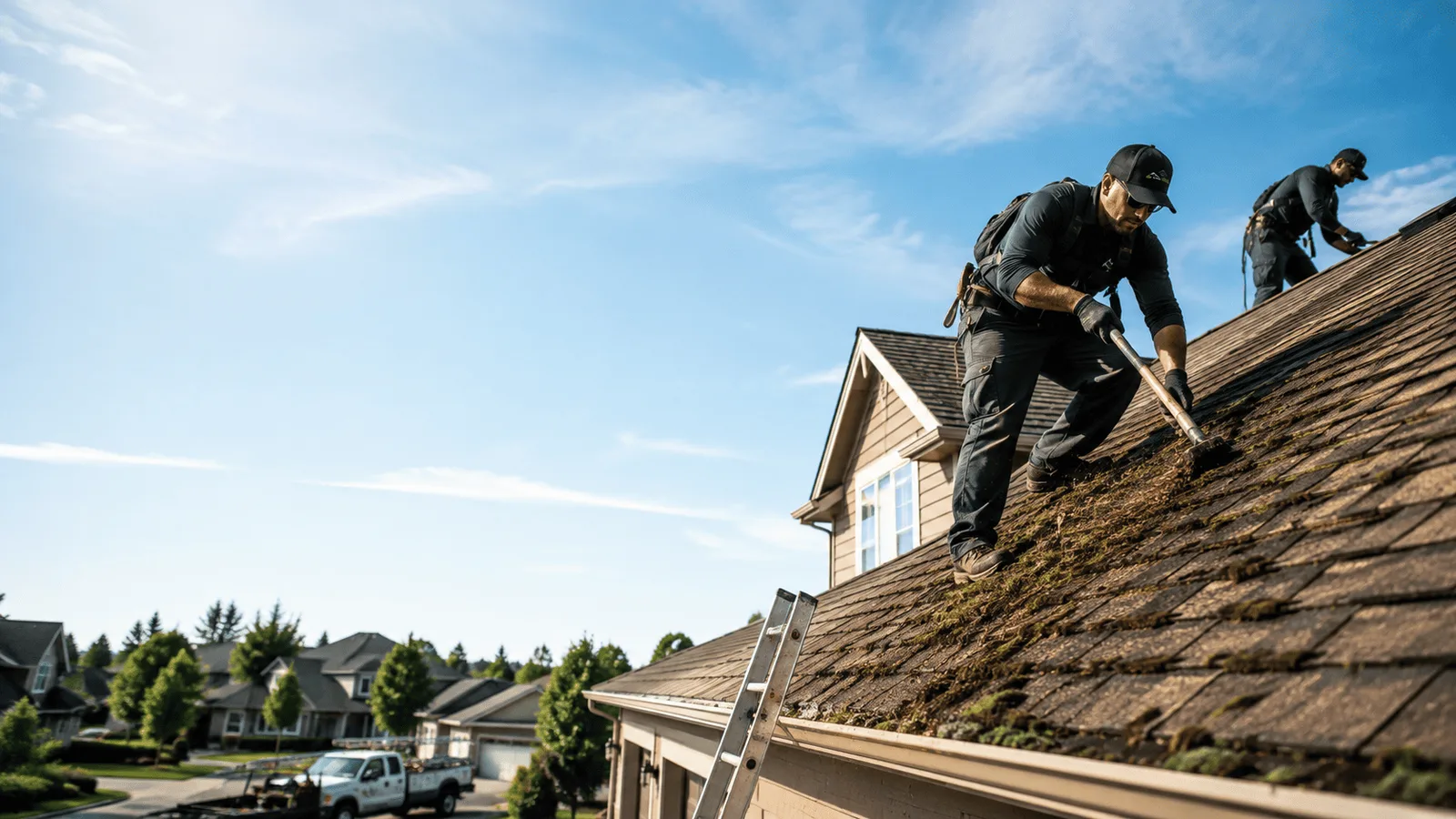 Roof Moss Removal in Aurora, ME near me